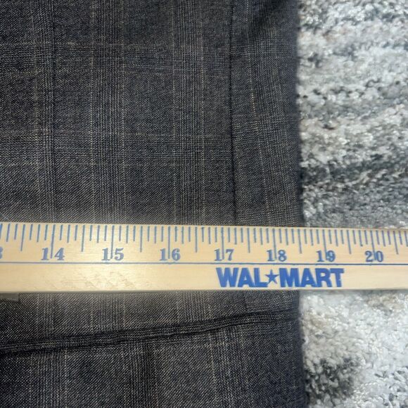 Jos. A. Bank Signature Blazer Men 40R  Gray Brown Windowpane Plaid Wool Jacket - Picture 13 of 16